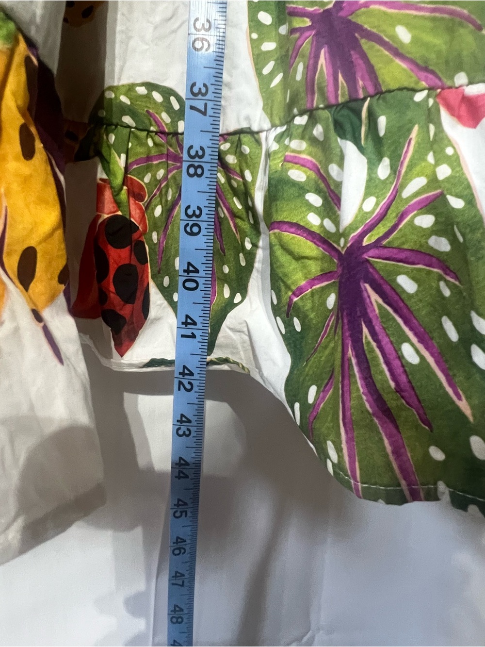 White Tropical Farm Rio Tiered Maxi dress with pockets vacation cotton natural - Picture 12 of 16